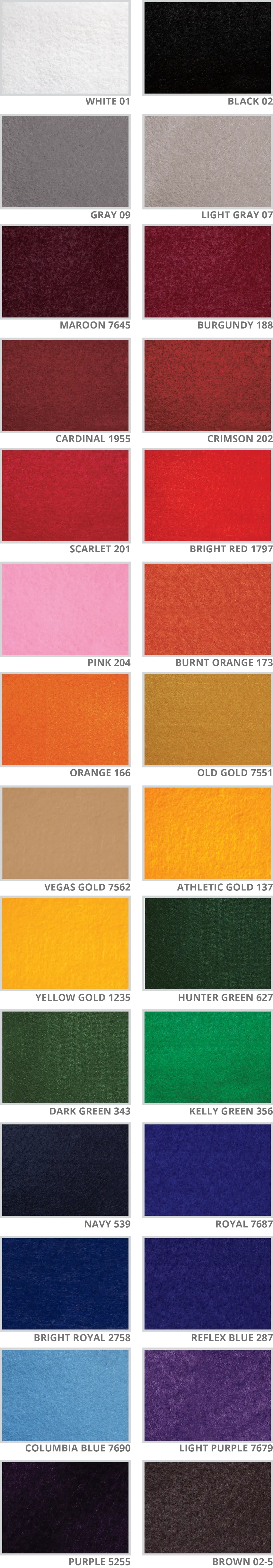 HPI Emblem > Material Colors > Leather Colors